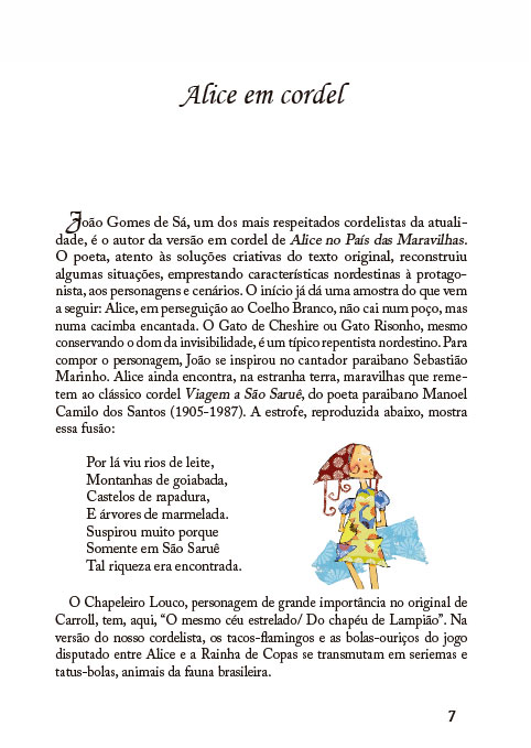 ALICE NO PAÍS DAS MARAVILHAS EM CORDEL - Imagem 3