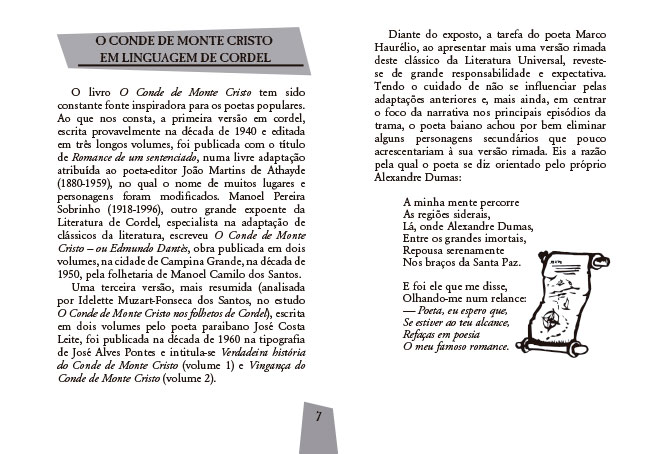 CONDE DE MONTE CRISTO EM CORDEL (O) - Imagem 3