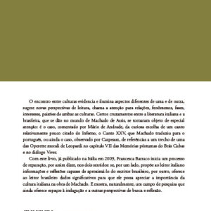 Alternative view of MACHADO DE ASSIS - PRESENÇA ITALIANA NA OBRA DE UM ESCRITOR BRASILEIRO