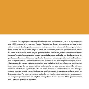 Alternative view of PASOLINI EM POLÊMICA: INTERLOCUÇÕES DE UM INTELECTUAL CORSÁRIO