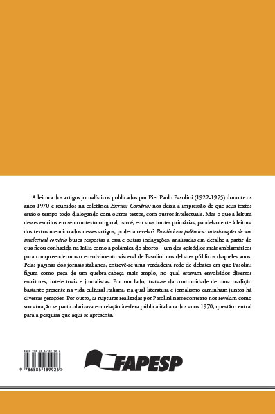 PASOLINI EM POLÊMICA: INTERLOCUÇÕES DE UM INTELECTUAL CORSÁRIO - Imagem 2