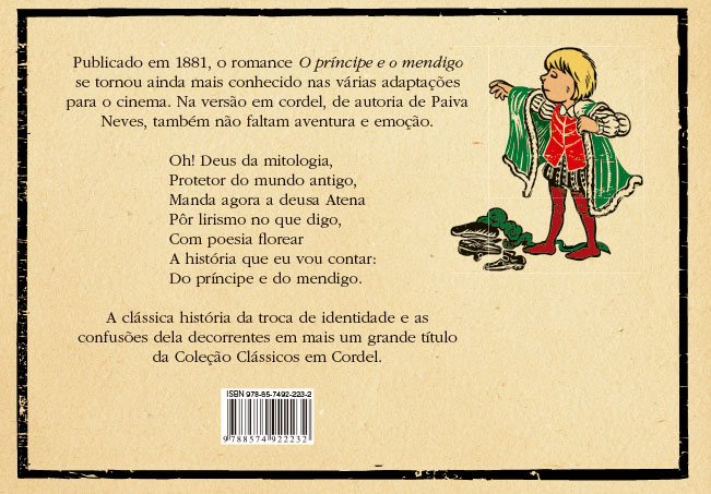 PRÍNCIPE E O MENDIGO EM CORDEL (O) - Imagem 2